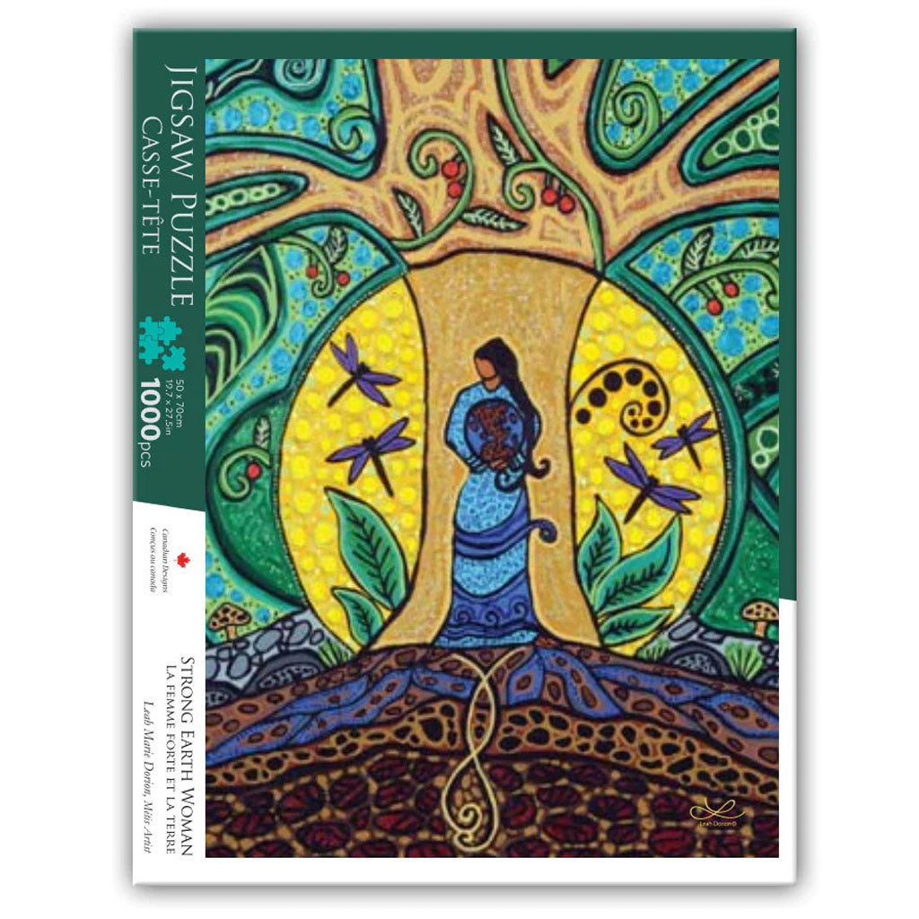 &#39;Strong Earth Woman&#39; Jigsaw Puzzle by Leah Dorion