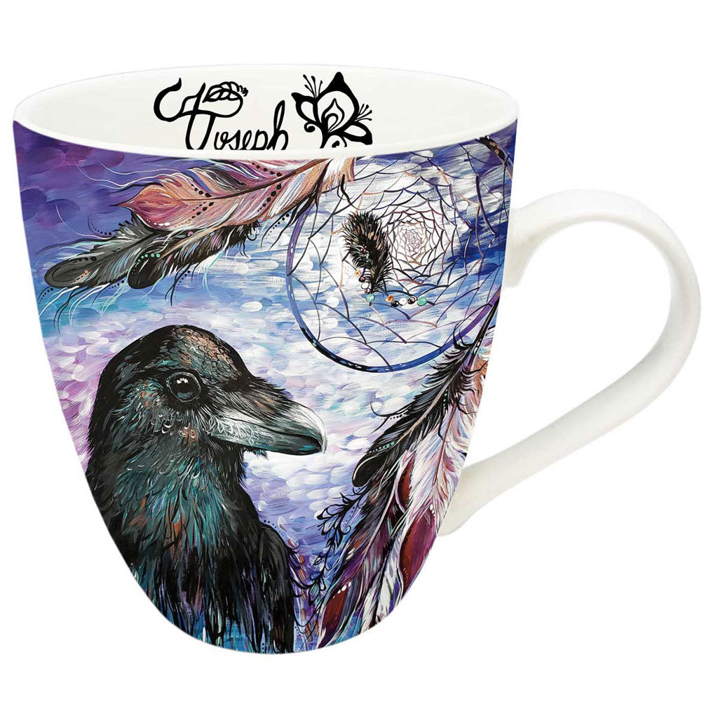 &#39;Raven Dream Catcher&#39; Mug by Carla Joseph