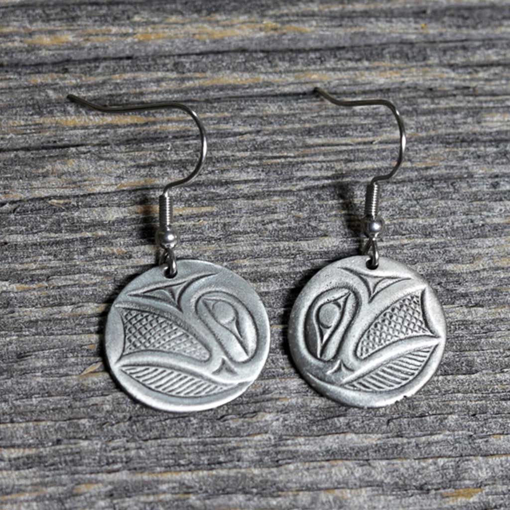 Pewter Raven Earrings