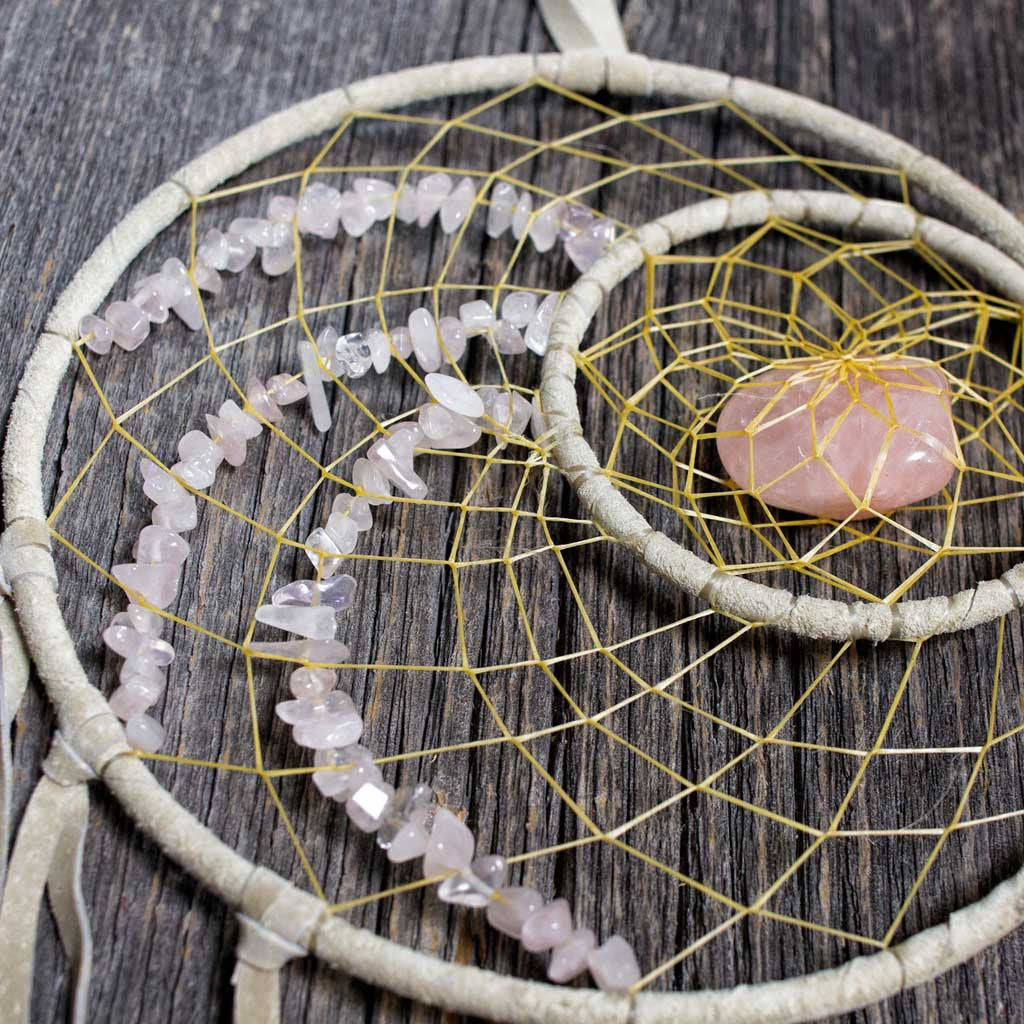 Rose Quartz Dreamcatcher