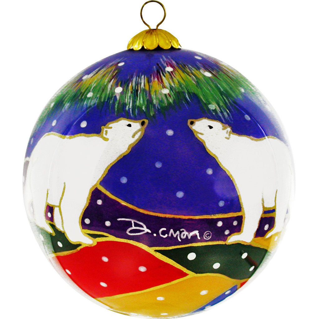 'Sky Watchers' Glass Ornament by Dawn Oman