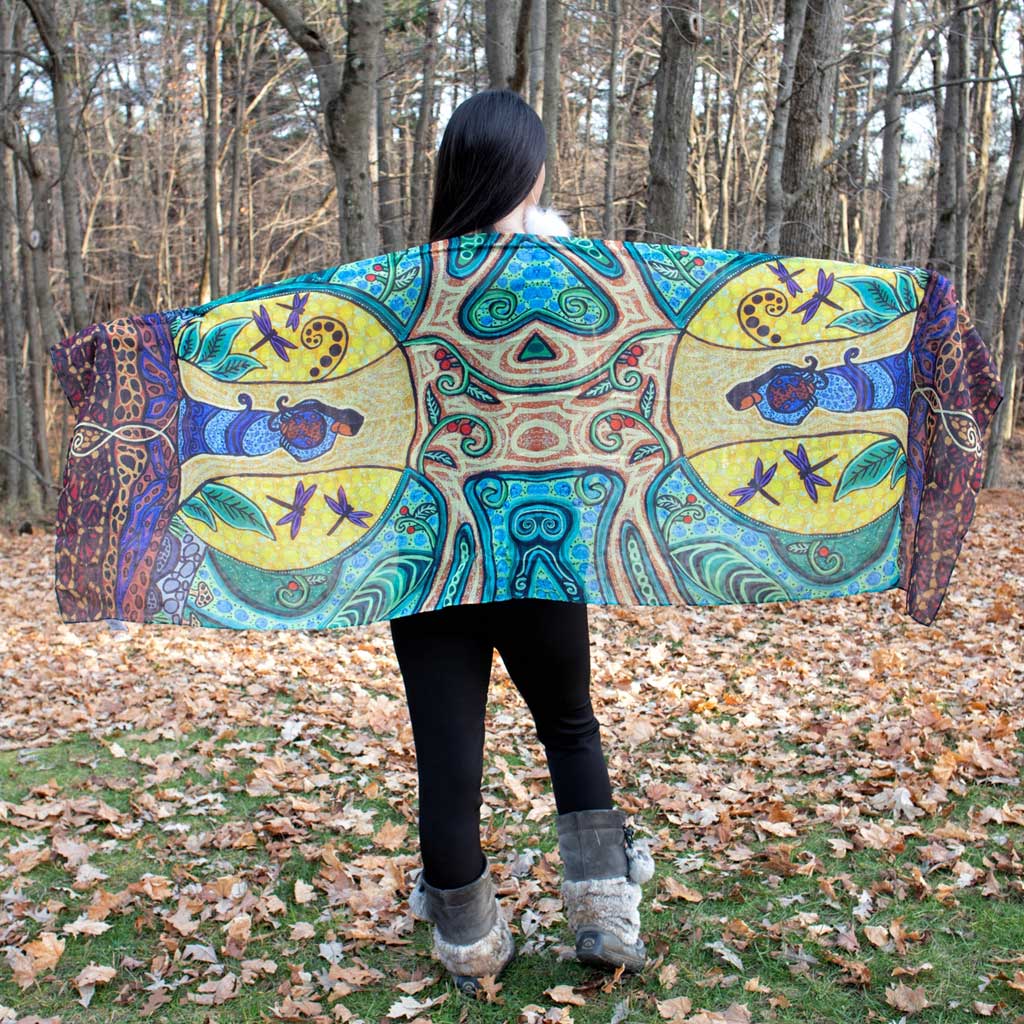 &#39;Strong Earth Woman&#39; Eco- Scarf by Leah Dorion