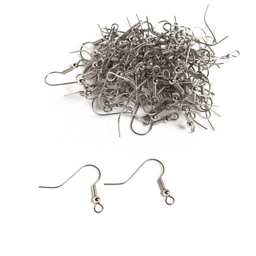 Surgical Steel Earring Hooks - 100 pcs.