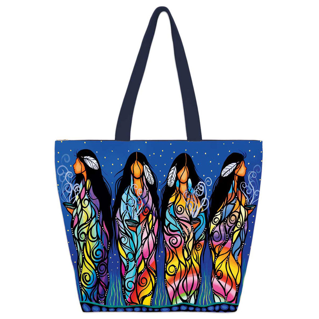 'Bringing Good Medicine' Large Canvas Tote by Jackie Traverse