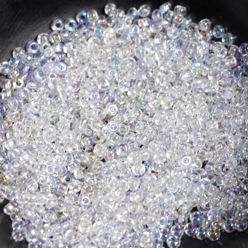 Transparent Iris Crystal - Size 8/0 Seedbeads