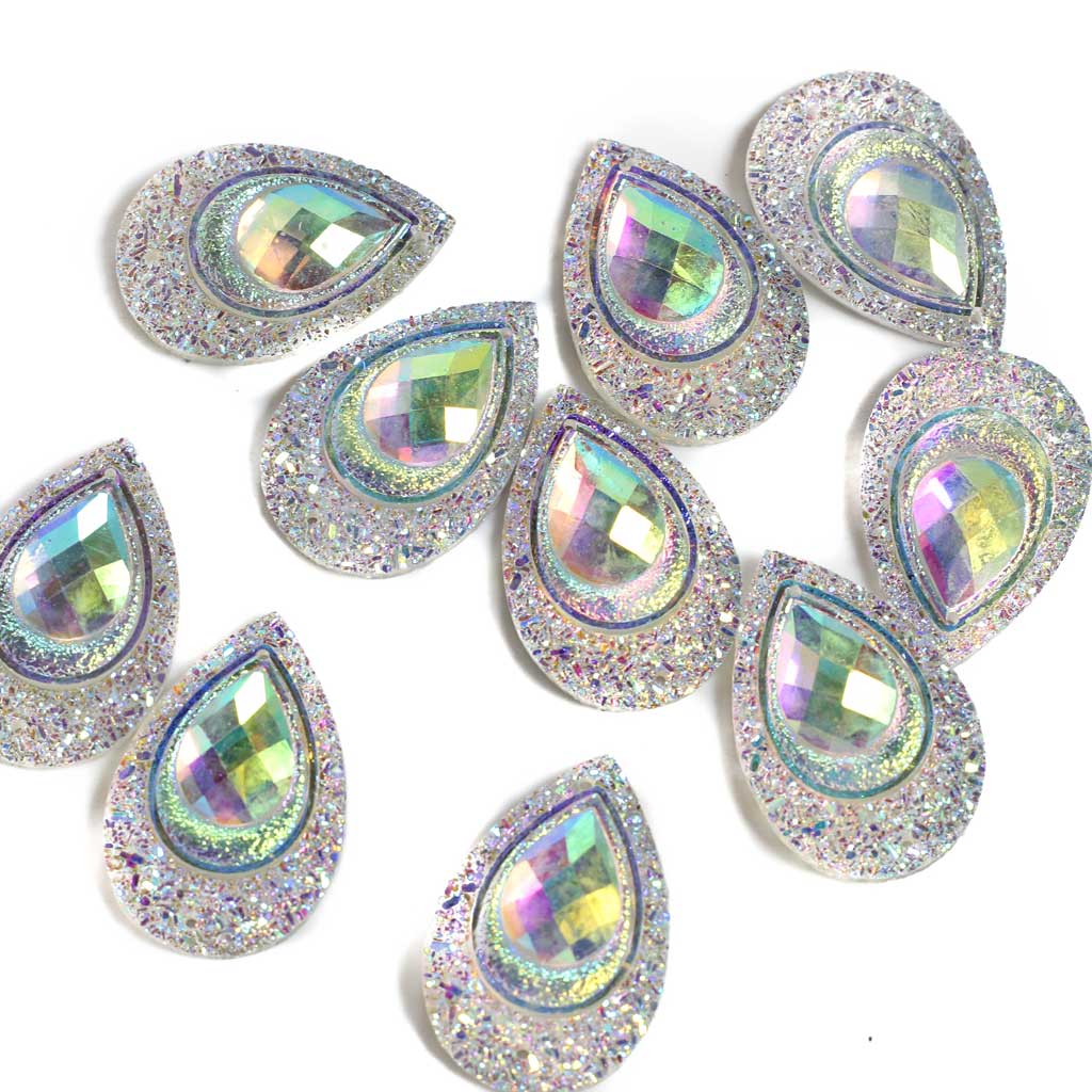 Peacock Resin Cabochons