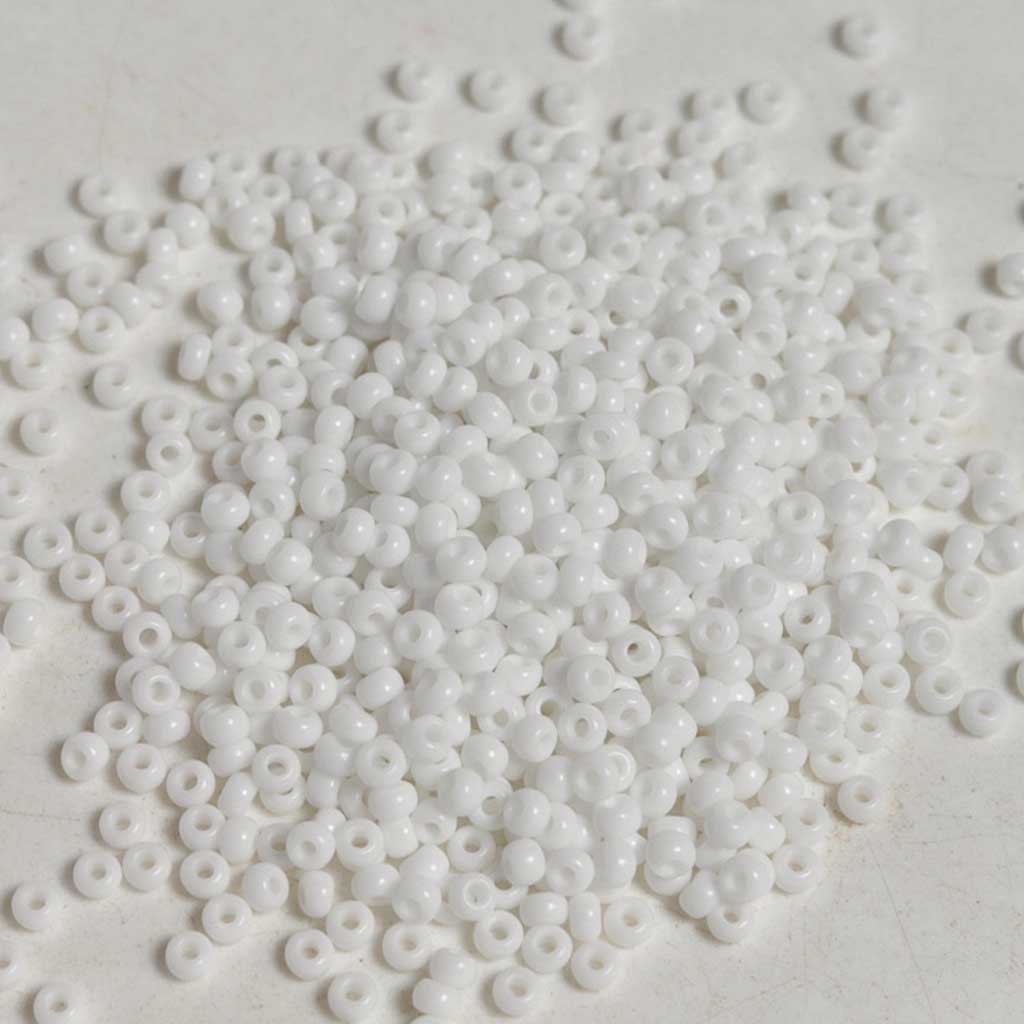 Opaque White - Size 8/0 Seedbeads