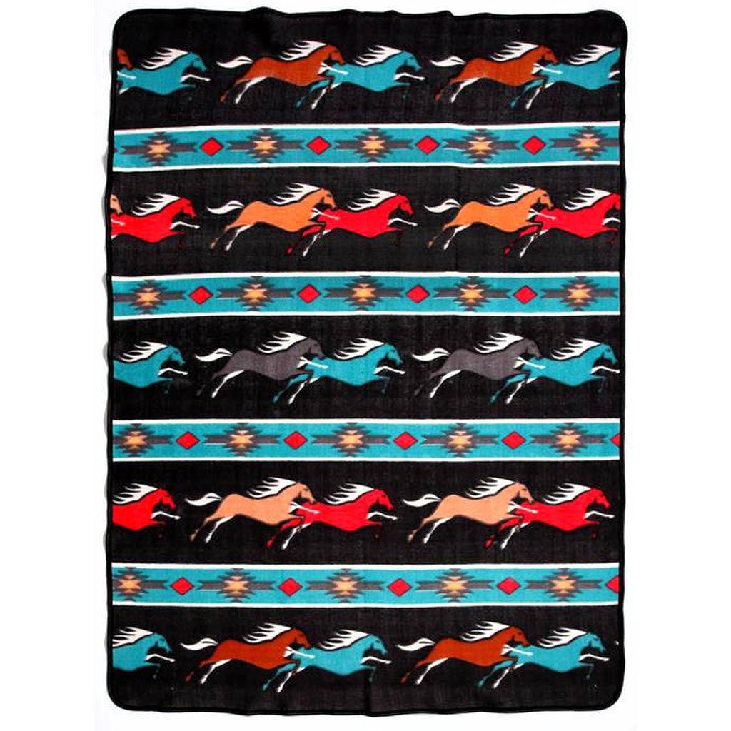 Lodge Fleece Blanket - 'Wild Horses'