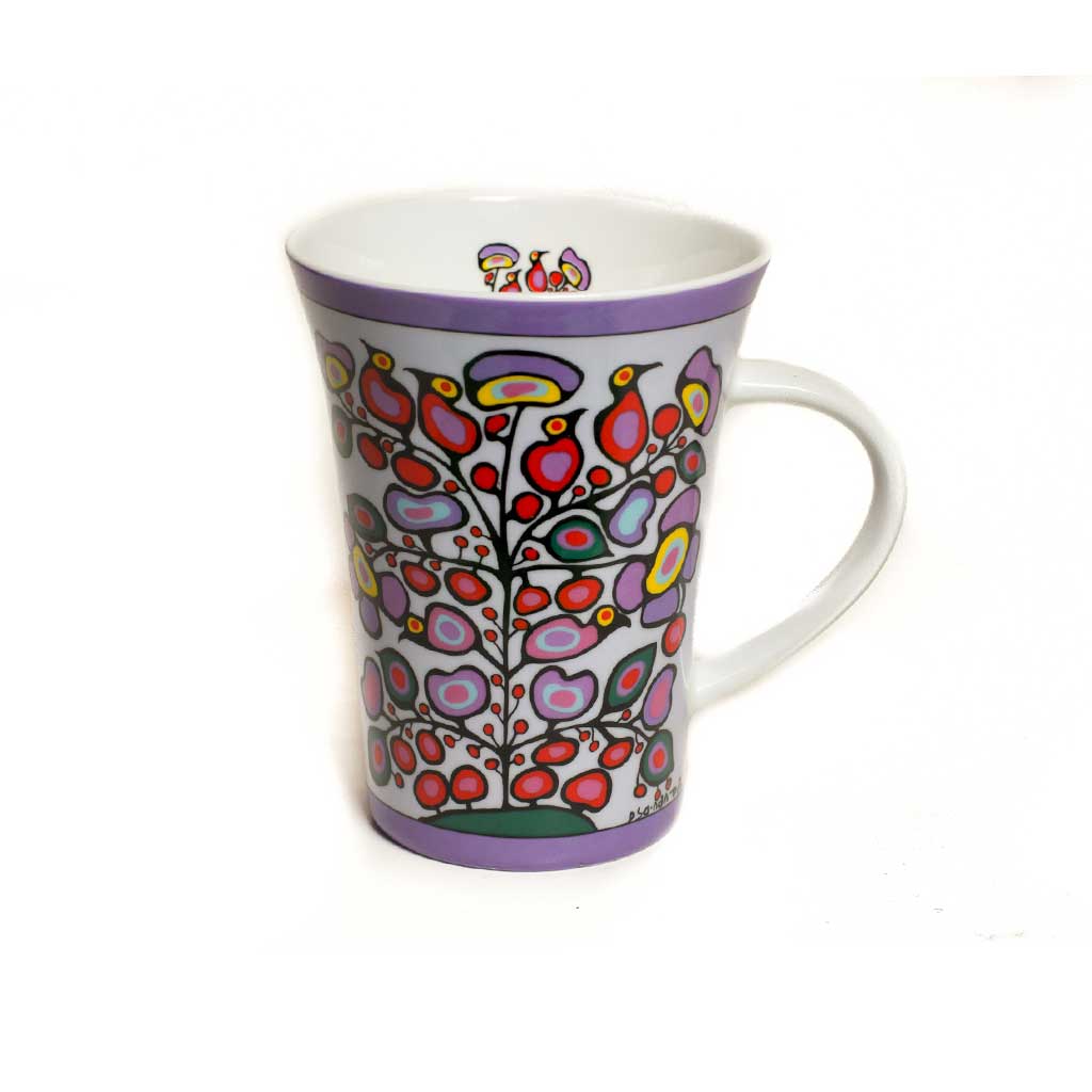 'Woodland Floral' mug by Norval Morrisseau
