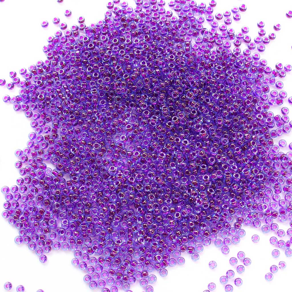 Aqua Fuschia Lined Luster - Size 11/0 Miyuki