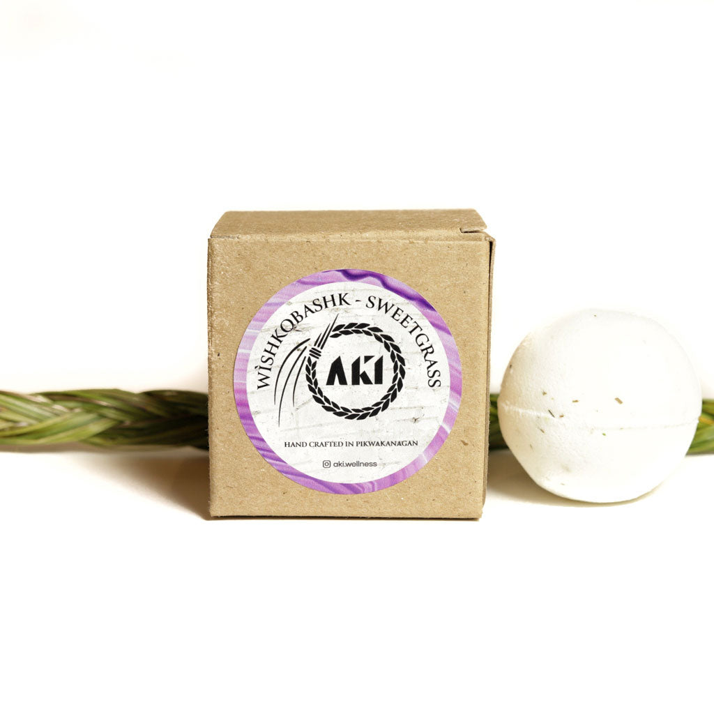 Sweetgrass Bath Bomb by Aki Wellness