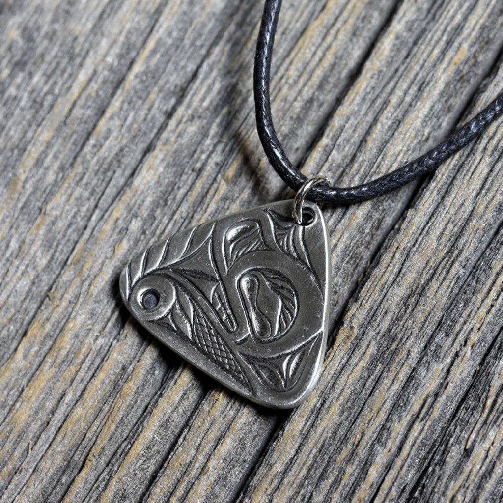 Pewter 'Bear' Necklace by Alex Helin