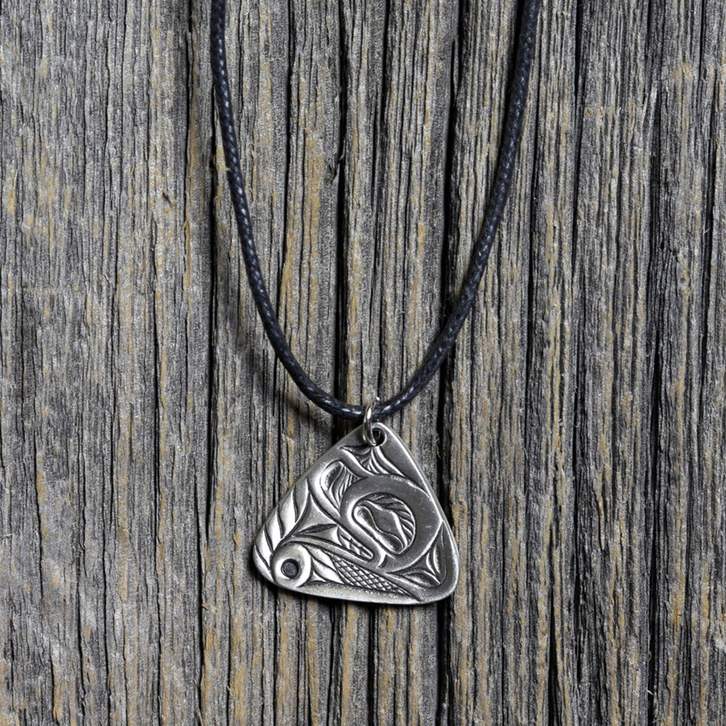 Pewter 'Bear' Necklace by Alex Helin