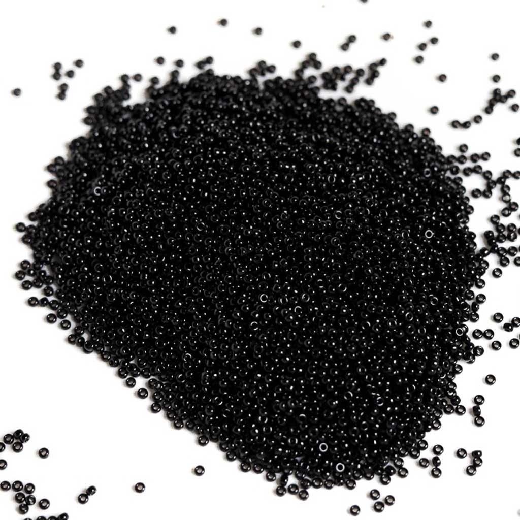 Black Opaque - Size 15/0 Miyuki