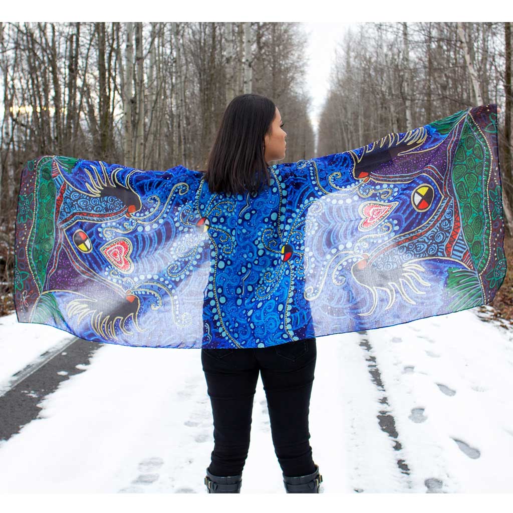 'Breath of Life' Eco-Scarf by Leah Dorion