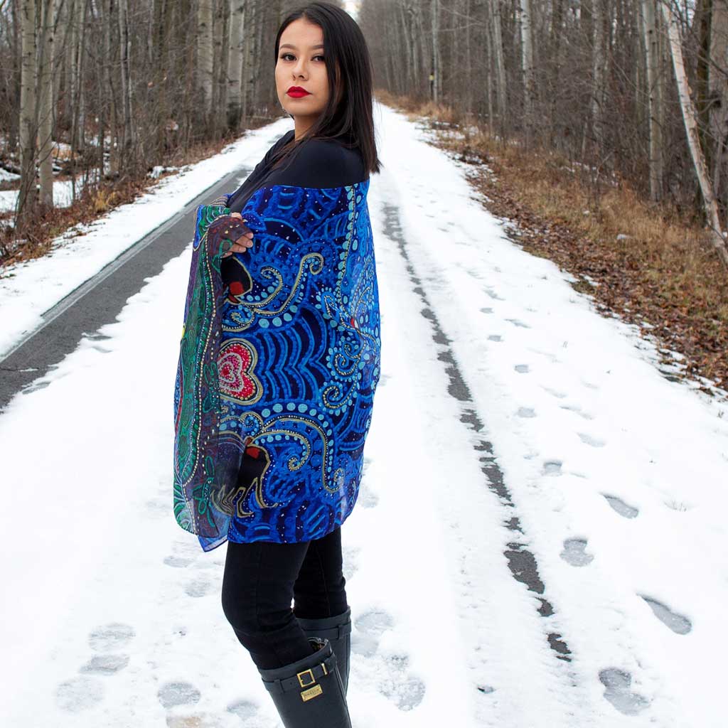 &#39;Breath of Life&#39; Eco-Scarf by Leah Dorion