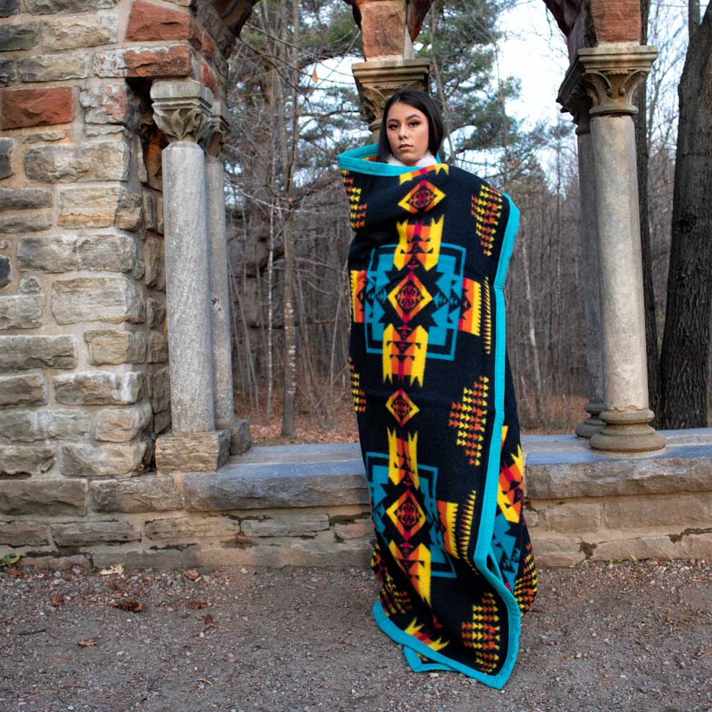 Boy Chief Blanket - Black