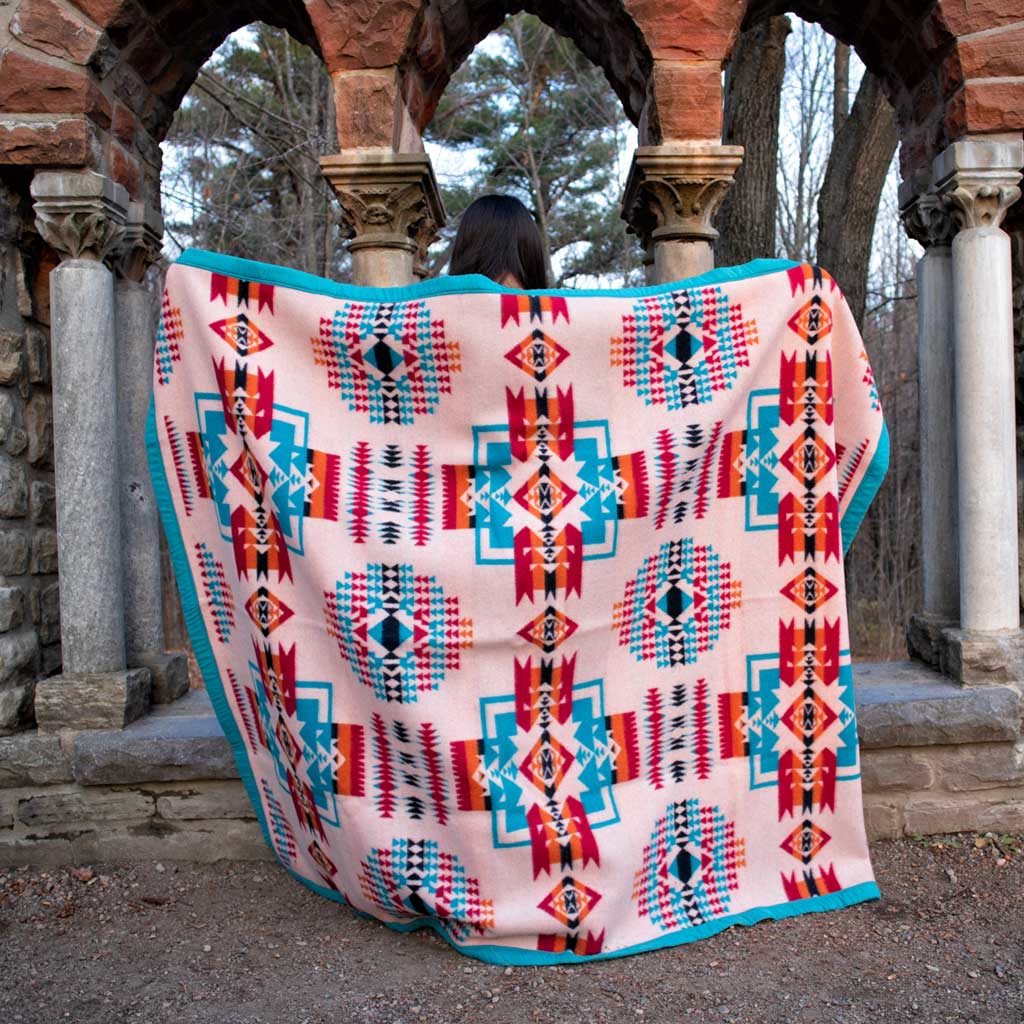 Boy Chief Blanket - Salmon Pink