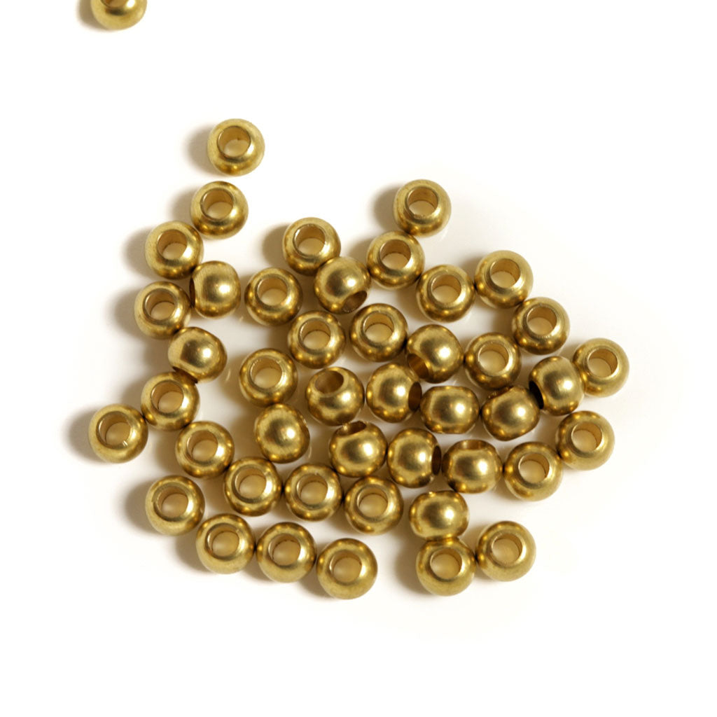 8mm Brass Beads