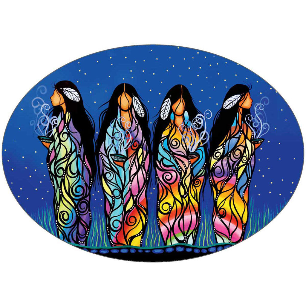 'Bringing Good Medicine' Sticker by Jackie Traverse