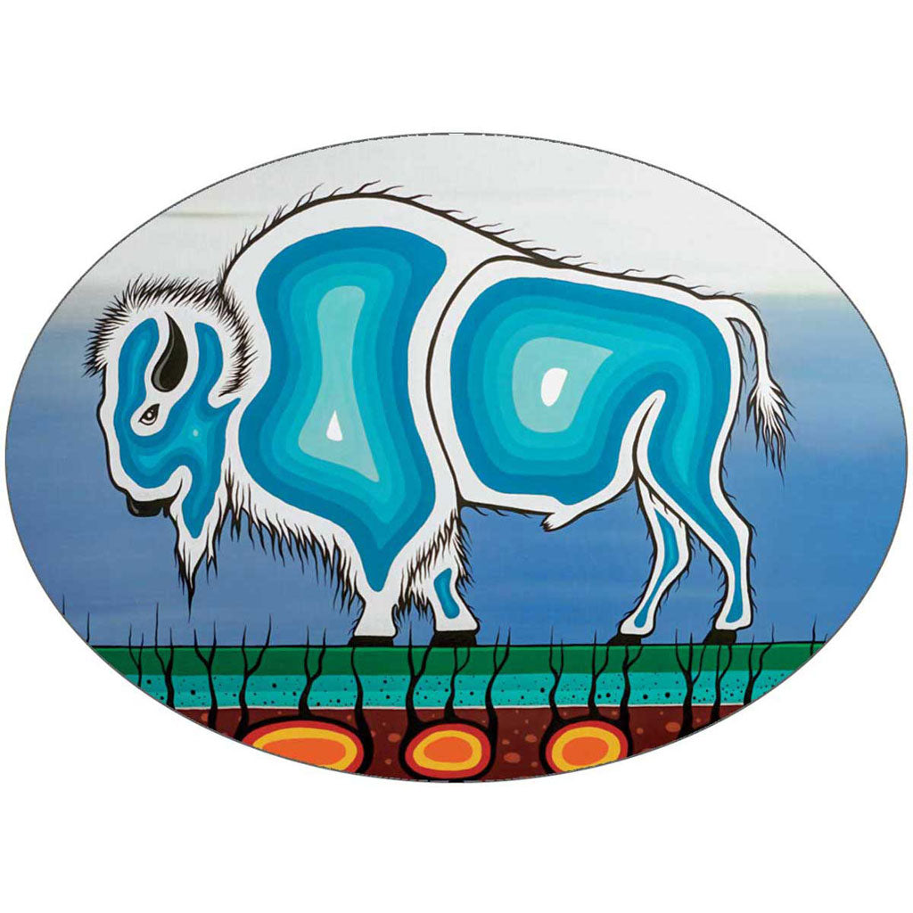 &#39;Buffalo Strength&#39; Sticker by Jeffrey Red George