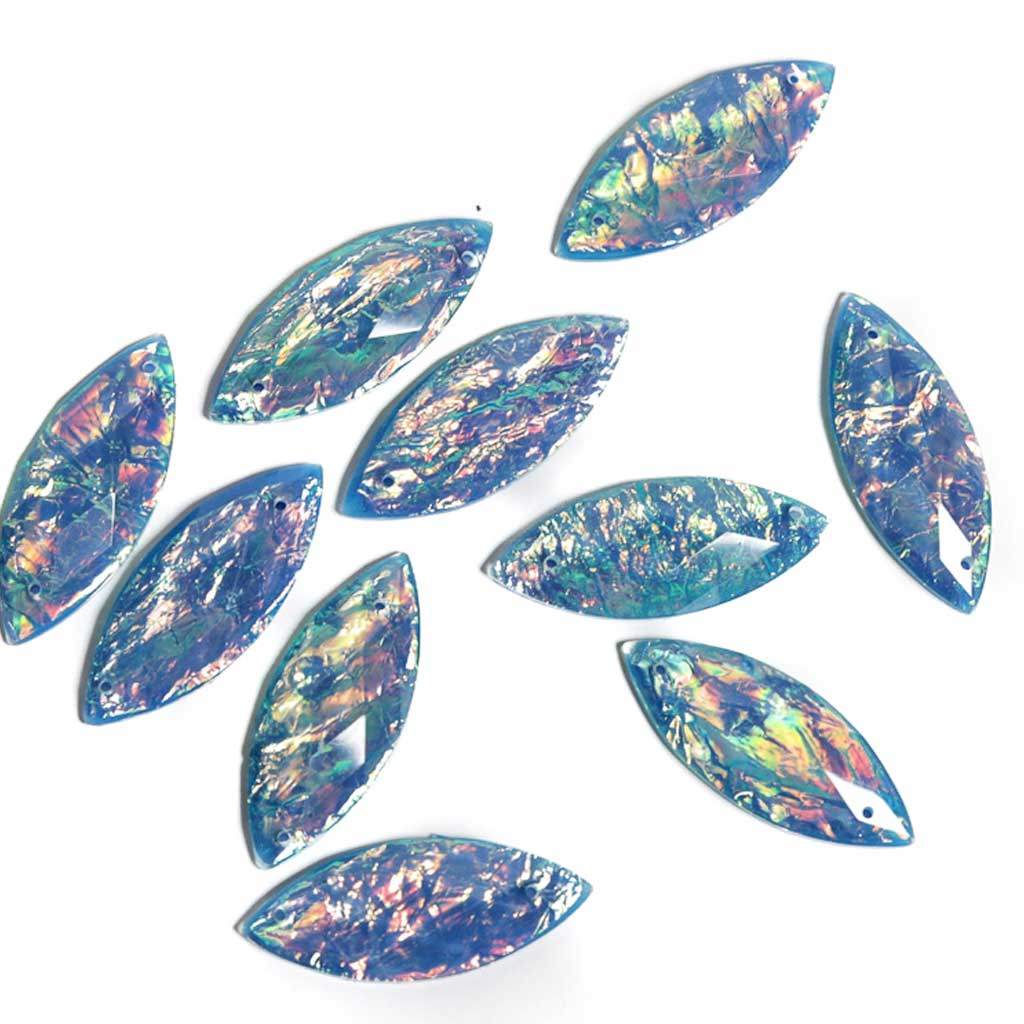 Dichroic Resin Cabochons