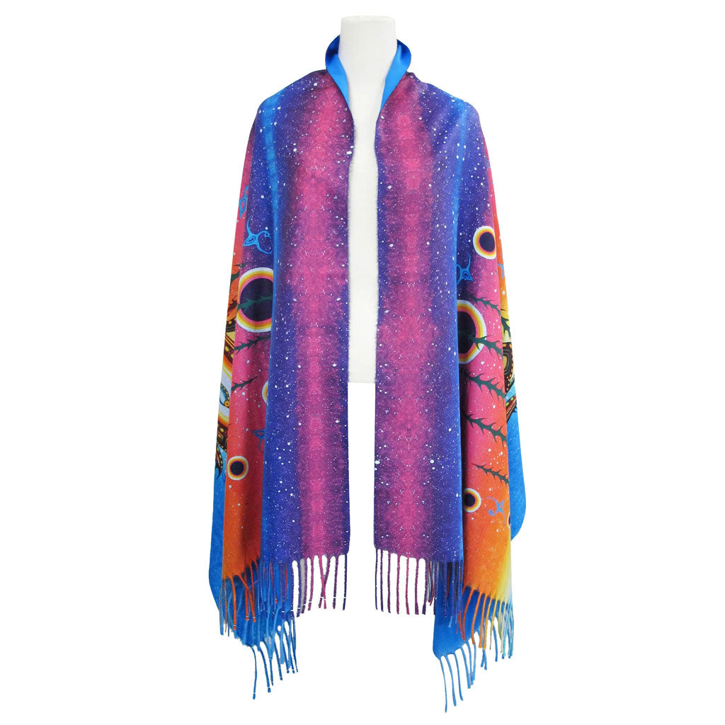 &#39;Celebration of Creation&#39; Eco Fringed Shawl by James Jacko