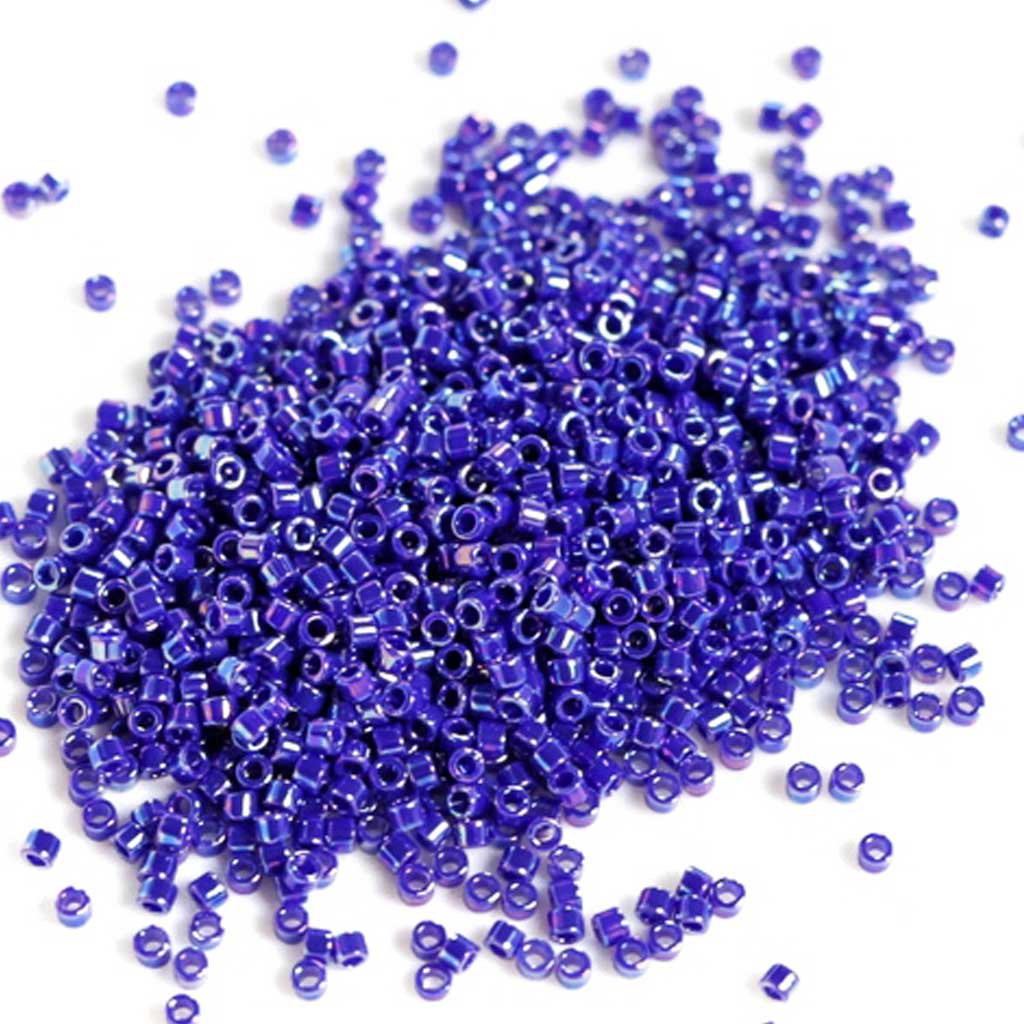 Cobalt Blue Aurora Borealis - Delicas