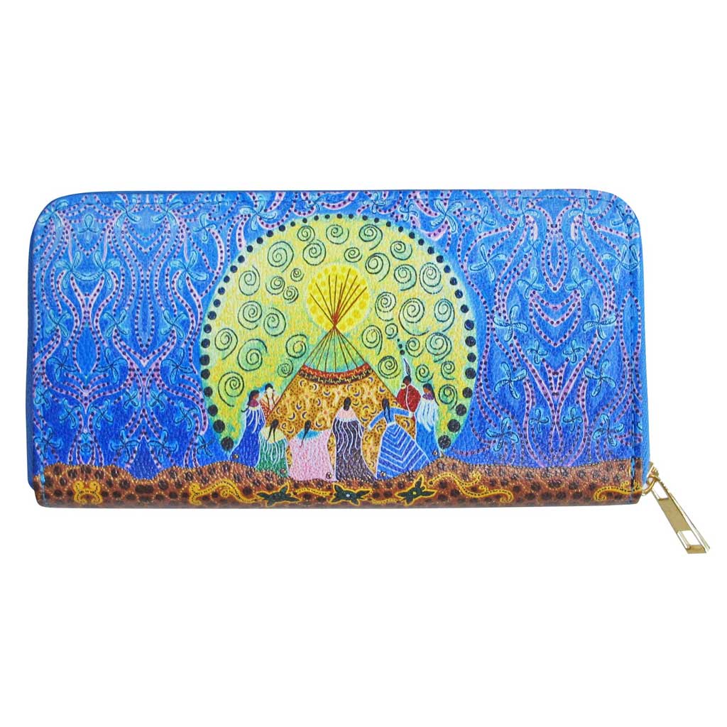'Dancing Women' Zip-Around Wallet by Leah Dorion