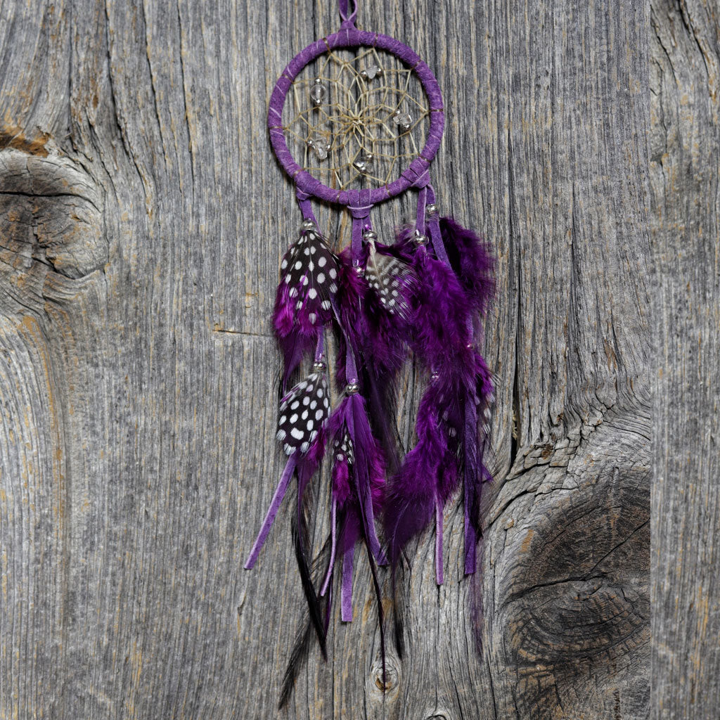 Purple Dreamcatcher w/ Gemstones