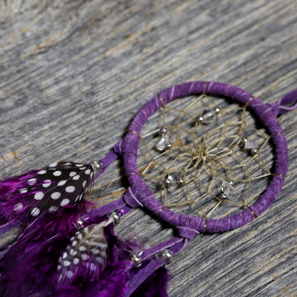 Purple Dreamcatcher w/ Gemstones