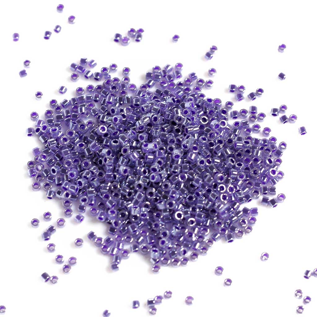 Crystal Violet Ceylon Lined-Dyed - Delicas