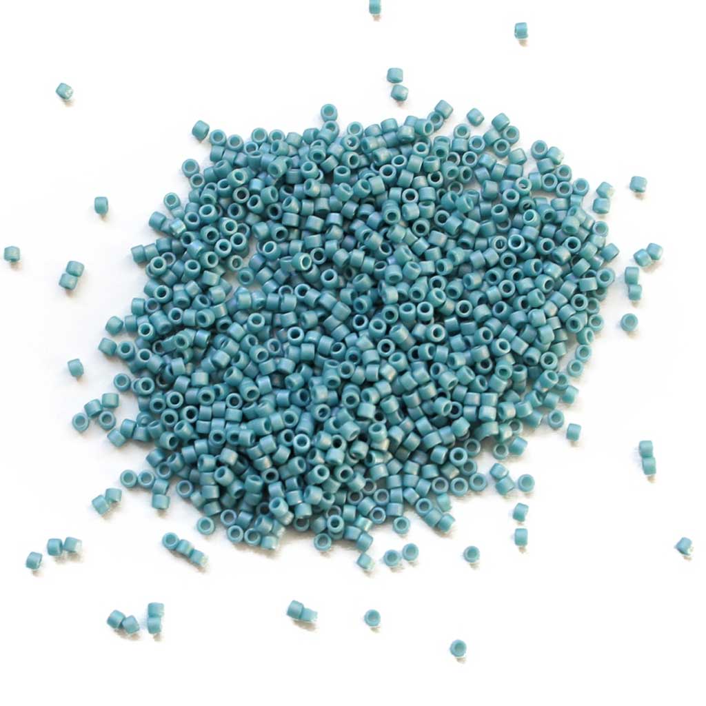 Frosted Glazed Rainbow Arctic Blue Matte AB - Delicas