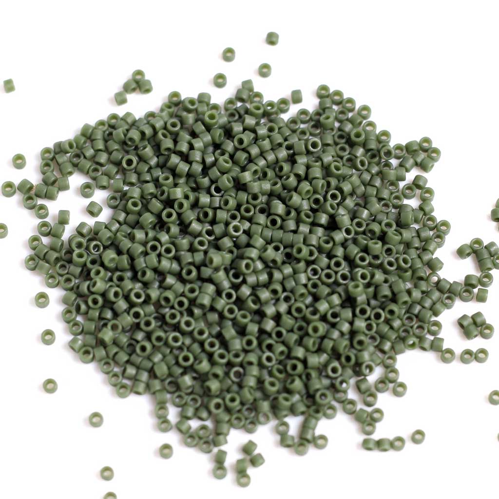 Frosted Glazed Emerald Matte - Delicas