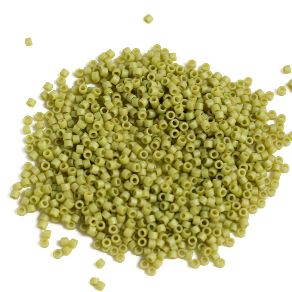 Frosted Glazed Pistachio Green Matte - Delicas