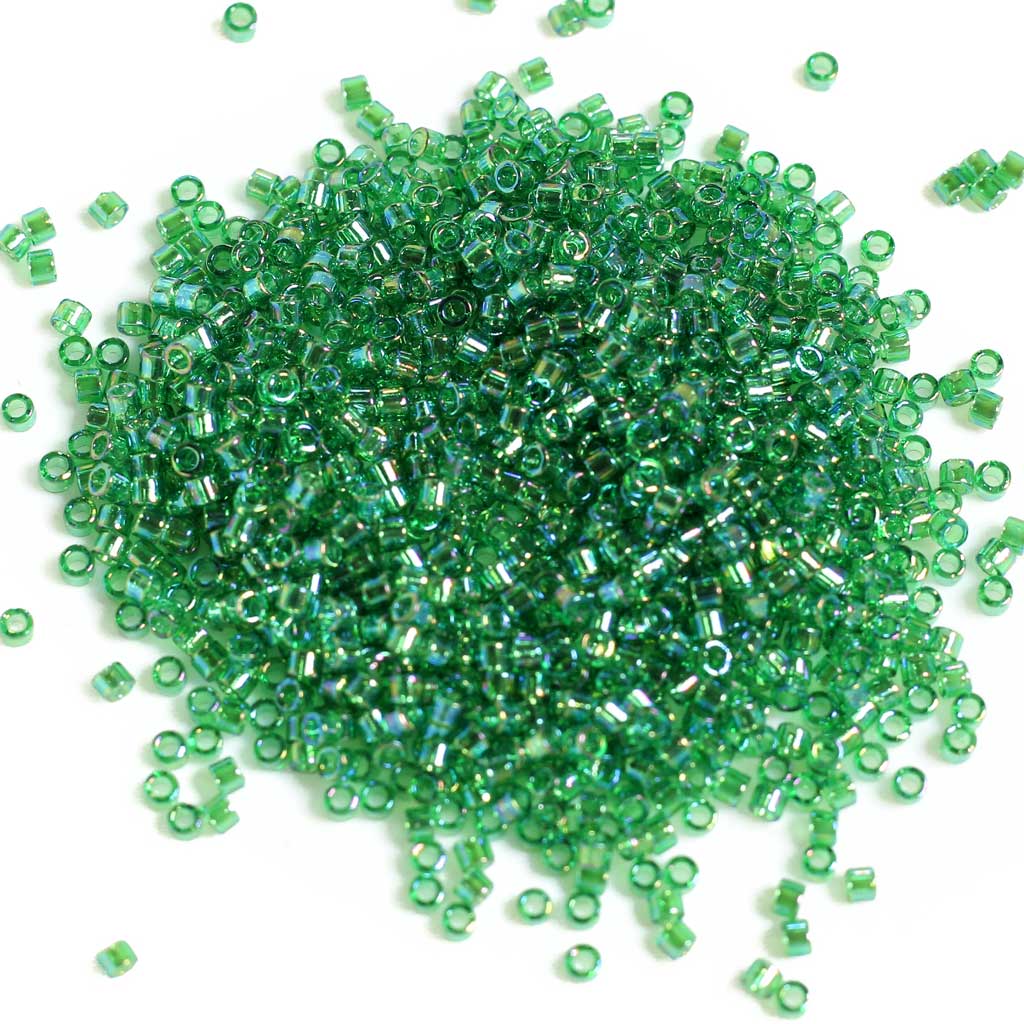 Green Transparent Aurora Borealis - Delicas