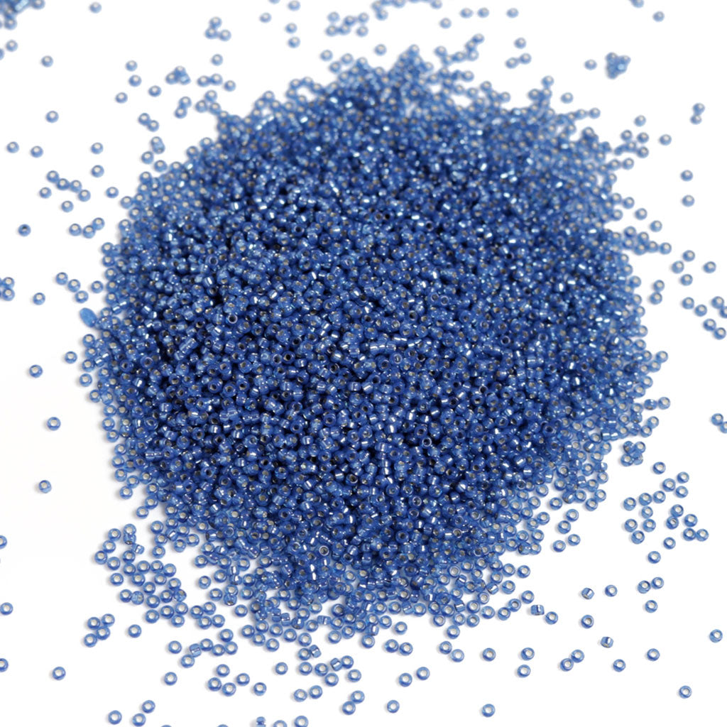 Denim Blue Silverlined Dyed - Size 15/0 Miyuki