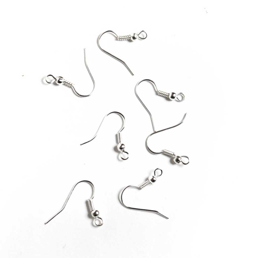 Silver Plated Earring Hooks - 144 pcs.