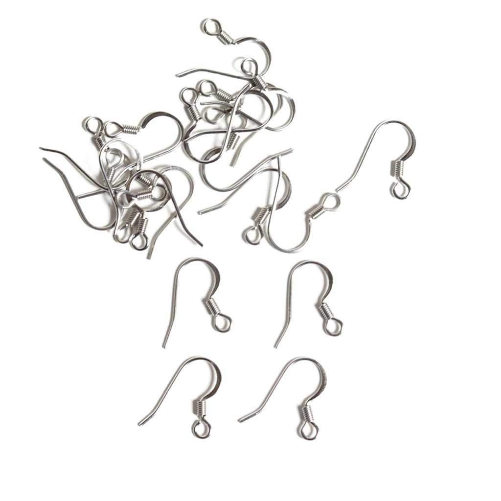 Stainless Steel Earring Hooks - 14mm