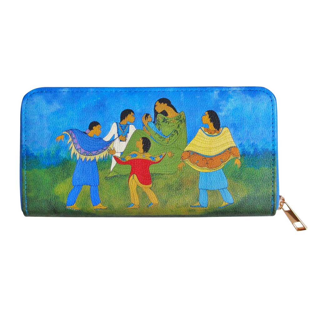'Family Circle' Zip-Around Wallet by Maxine Noel