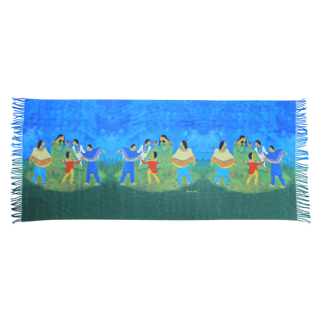 &#39;Family Circle&#39; Fringed Shawl by Maxine Noel