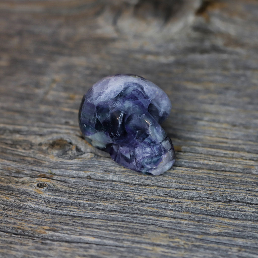 Fluorite Stone Skull
