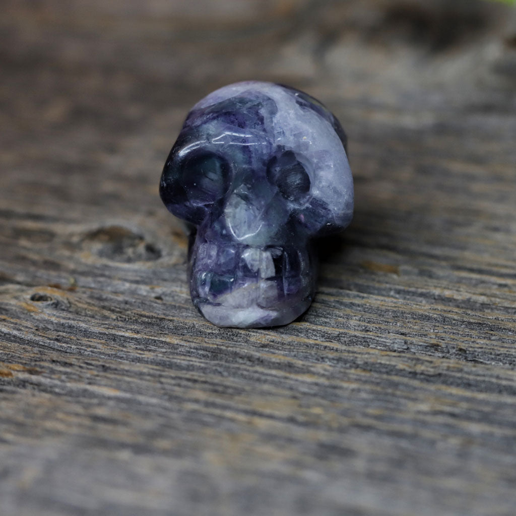 Fluorite Stone Skull
