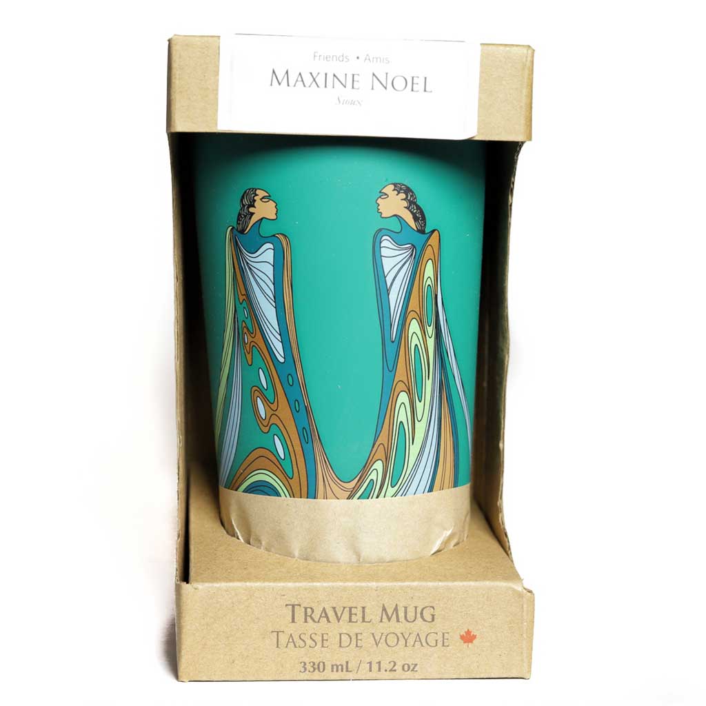 &#39;Friends&#39; Stainless Steel Travel Mug by Maxine Noel