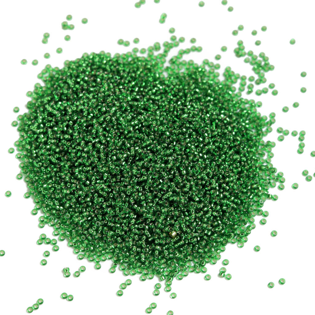 Green Silverlined - Size 15/0 Miyuki