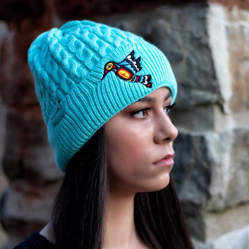 'Hummingbird' Knitted Toque by Francis Dick