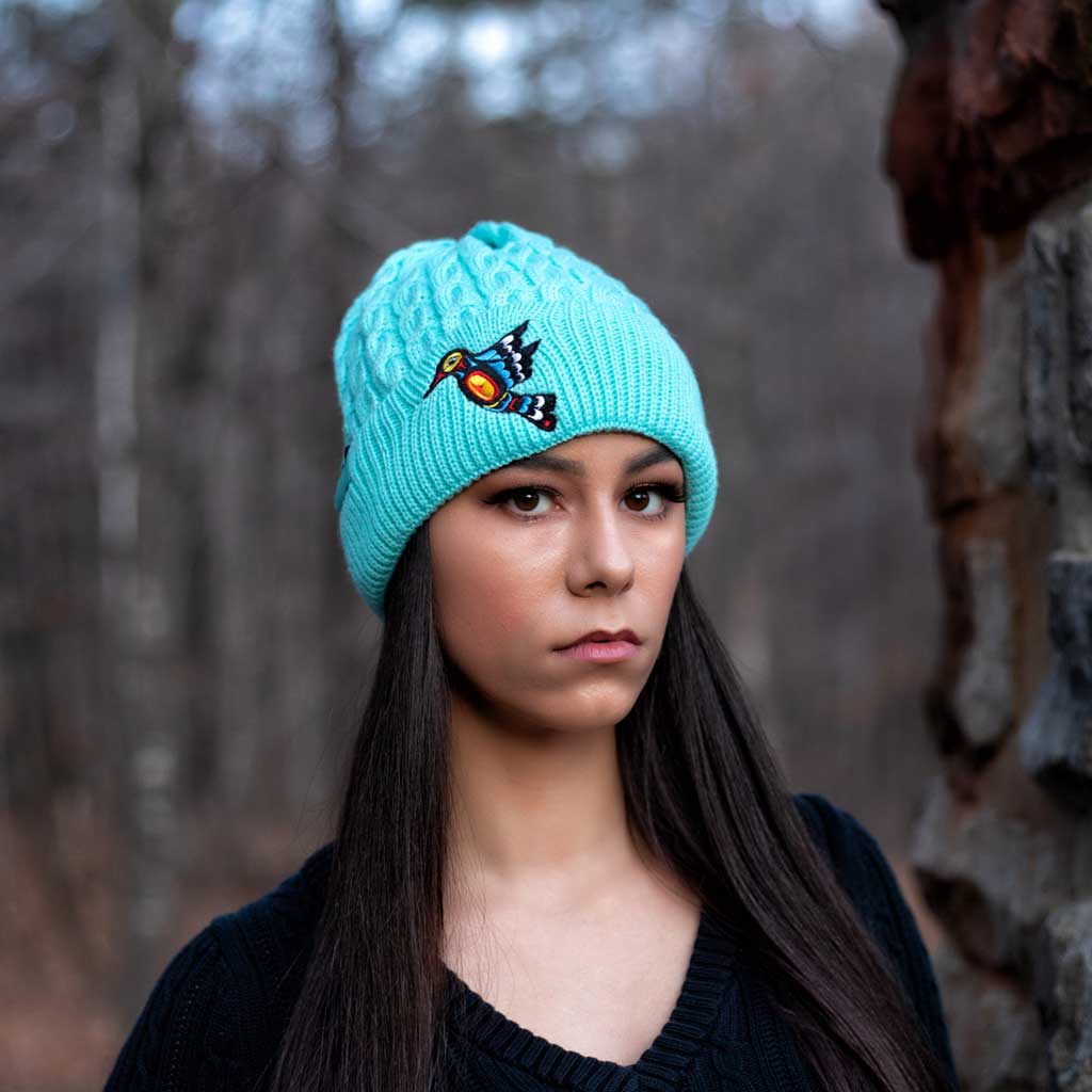'Hummingbird' Knitted Toque by Francis Dick