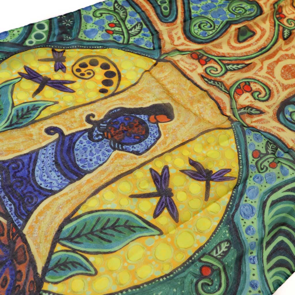 &#39;Strong Earth Woman&#39; Eco- Scarf by Leah Dorion