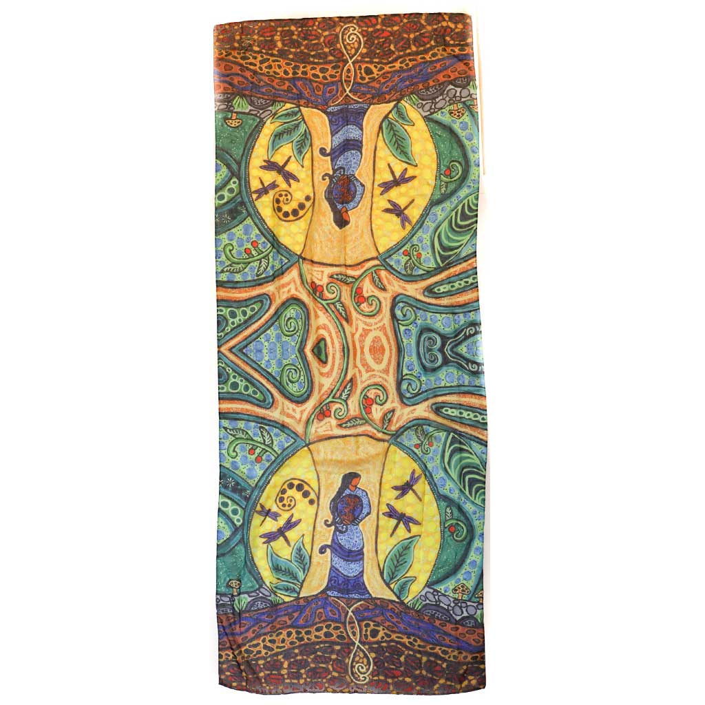 &#39;Strong Earth Woman&#39; Eco- Scarf by Leah Dorion