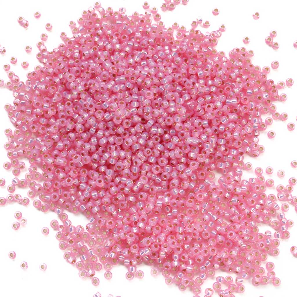 Light Rose Silverlined Opal Dyed Alabaster - Size 11/0 Miyuki